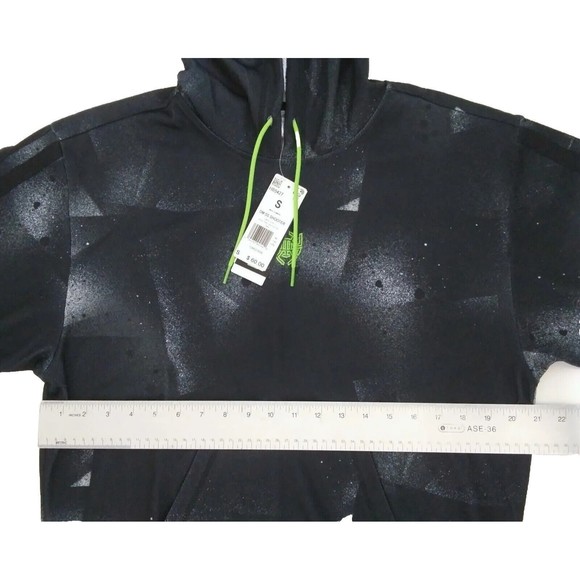 Adidas Mens Small Donovan Mitchell Short Sleeve Shooter Hoodie Sweatshirt HB5427 - Picture 9 of 9